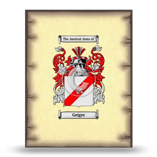 Geiger Coat of Arms Print