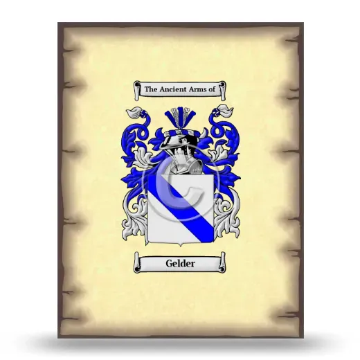 Gelder Coat of Arms Print