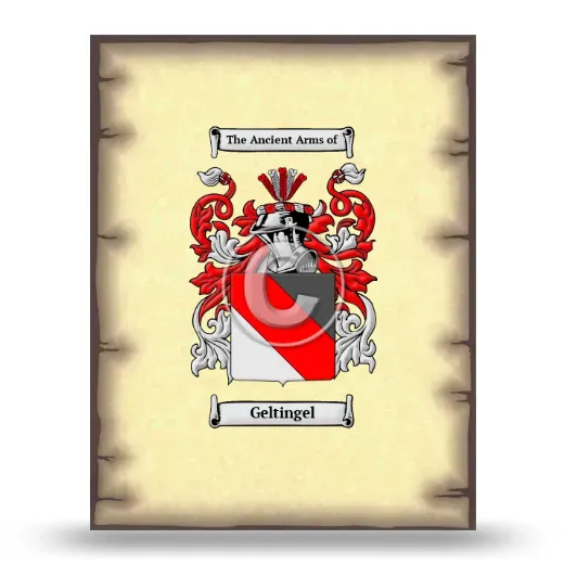 Geltingel Coat of Arms Print