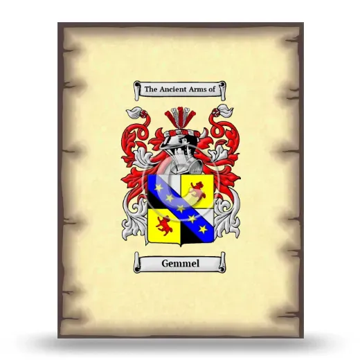 Gemmel Coat of Arms Print