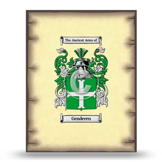 Genderen Coat of Arms Print