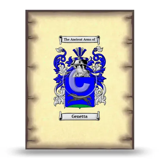 Genetta Coat of Arms Print