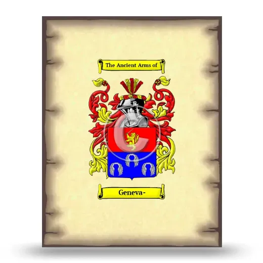 Geneva- Coat of Arms Print