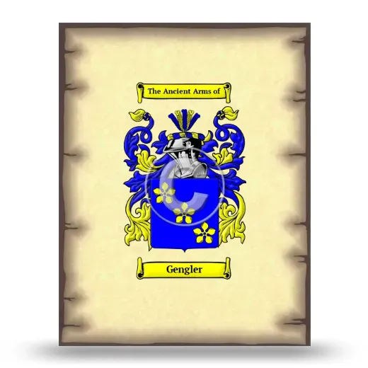Gengler Coat of Arms Print