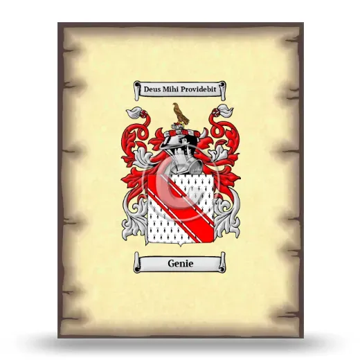 Genie Coat of Arms Print