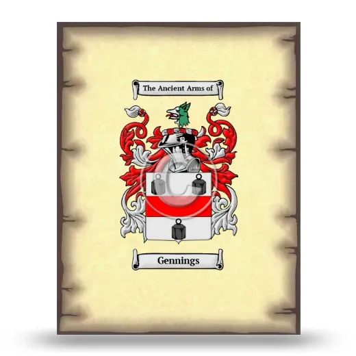 Gennings Coat of Arms Print