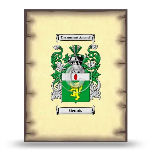 Gennis Coat of Arms Print