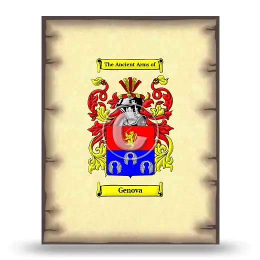 Genova Coat of Arms Print