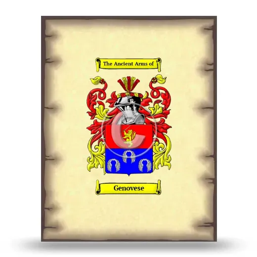 Genovese Coat of Arms Print