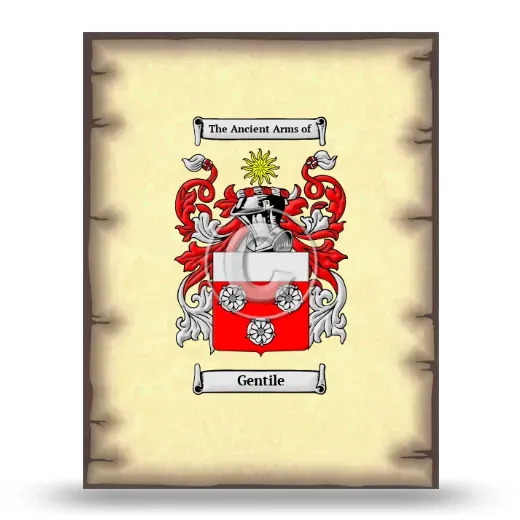 Gentile Coat of Arms Print