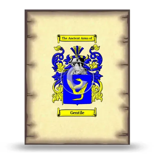 Gentile Coat of Arms Print