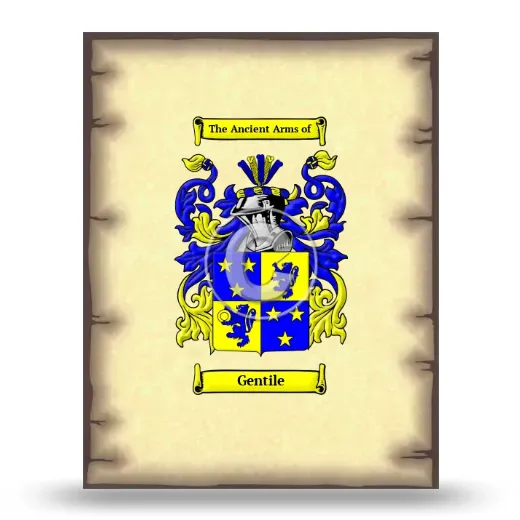 Gentile Coat of Arms Print