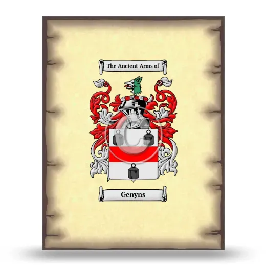 Genyns Coat of Arms Print
