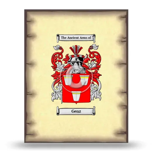 Genz Coat of Arms Print
