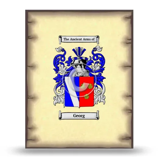 Georg Coat of Arms Print