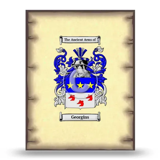Georgins Coat of Arms Print