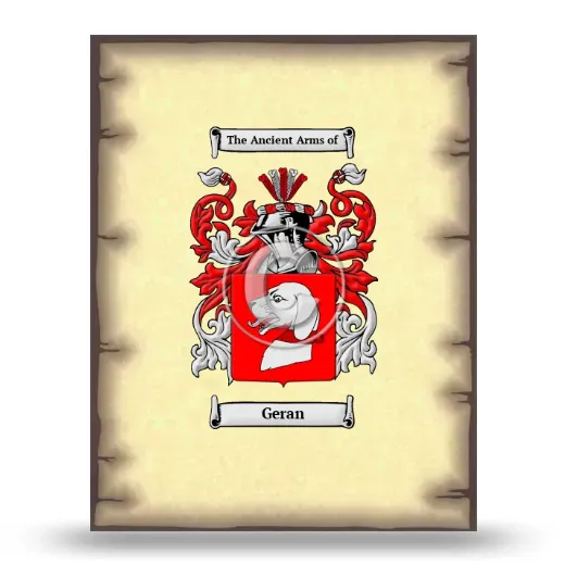 Geran Coat of Arms Print