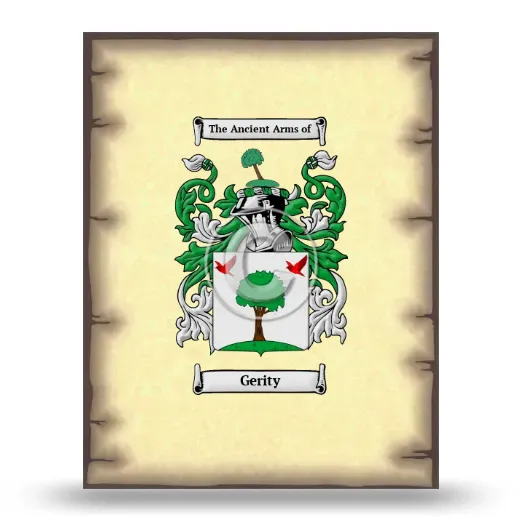 Gerity Coat of Arms Print