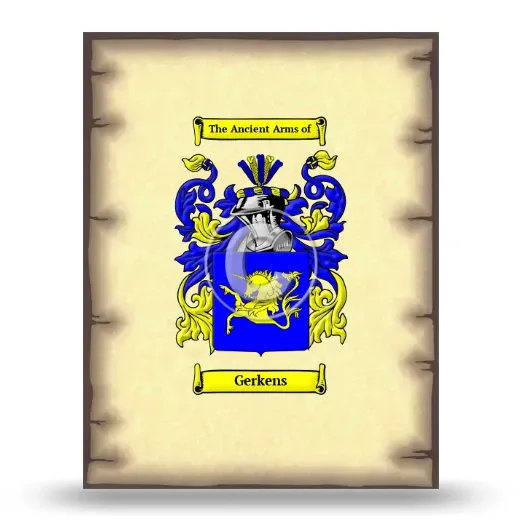 Gerkens Coat of Arms Print