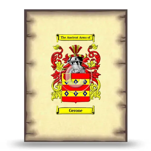 Gerone Coat of Arms Print