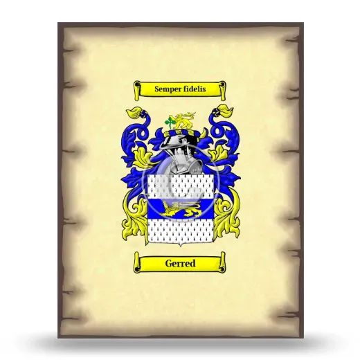 Gerred Coat of Arms Print