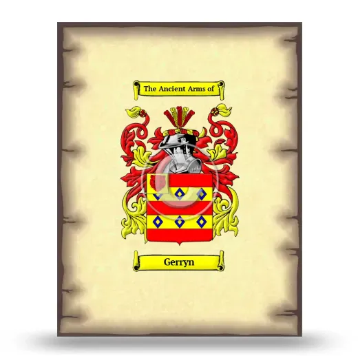 Gerryn Coat of Arms Print