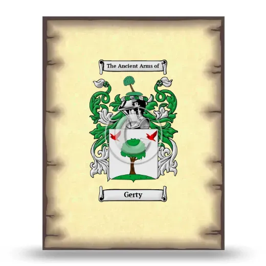 Gerty Coat of Arms Print