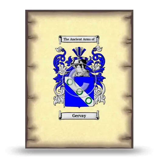 Gervay Coat of Arms Print