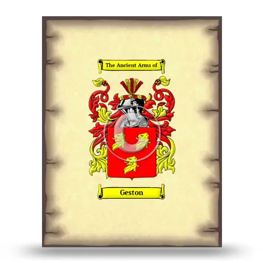 Geston Coat of Arms Print