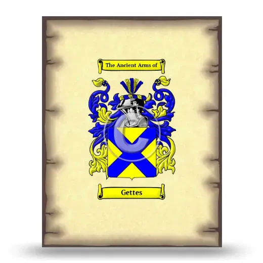 Gettes Coat of Arms Print