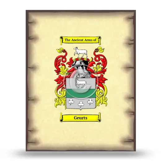 Geurts Coat of Arms Print