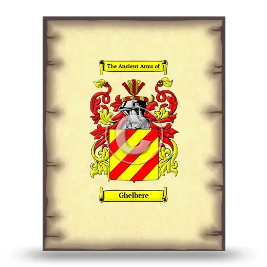 Ghelbere Coat of Arms Print