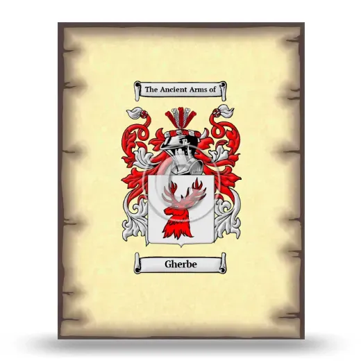 Gherbe Coat of Arms Print