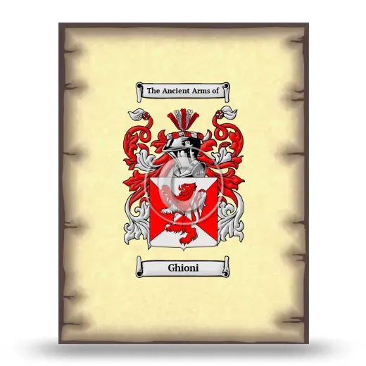 Ghioni Coat of Arms Print