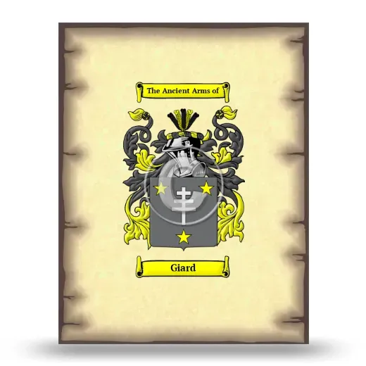Giard Coat of Arms Print