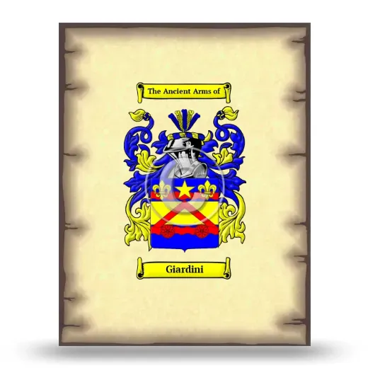 Giardini Coat of Arms Print