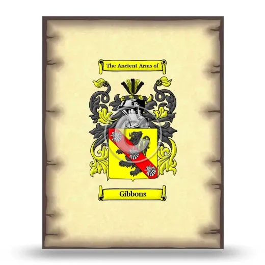Gibbons Coat of Arms Print