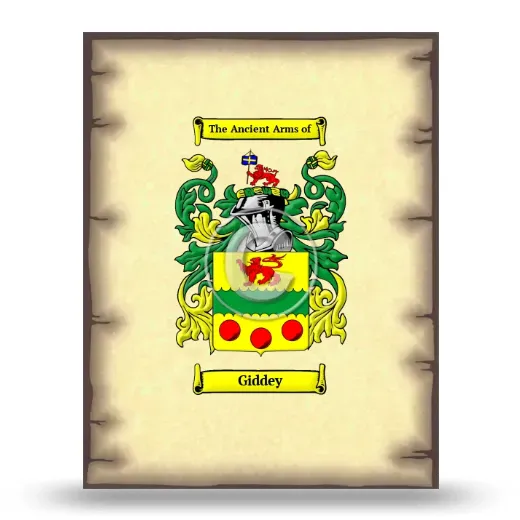 Giddey Coat of Arms Print
