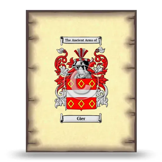 Gier Coat of Arms Print
