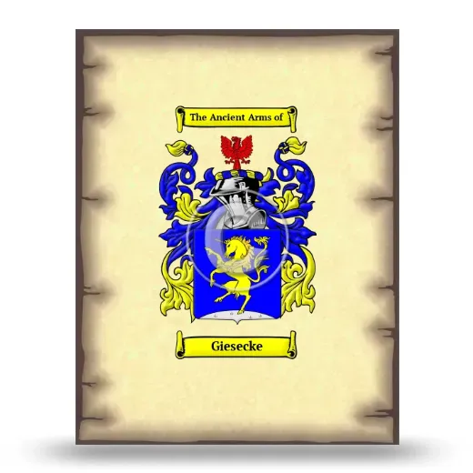 Giesecke Coat of Arms Print