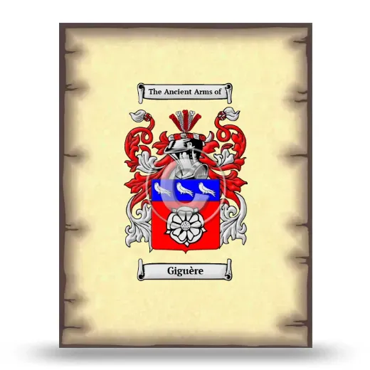 Giguère Coat of Arms Print