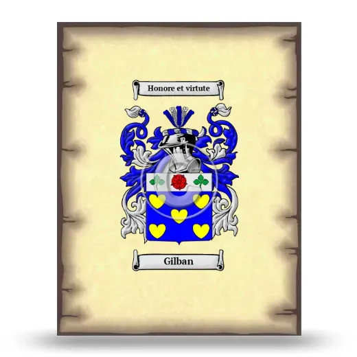 Gilban Coat of Arms Print