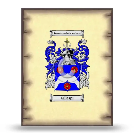 Gillespi Coat of Arms Print