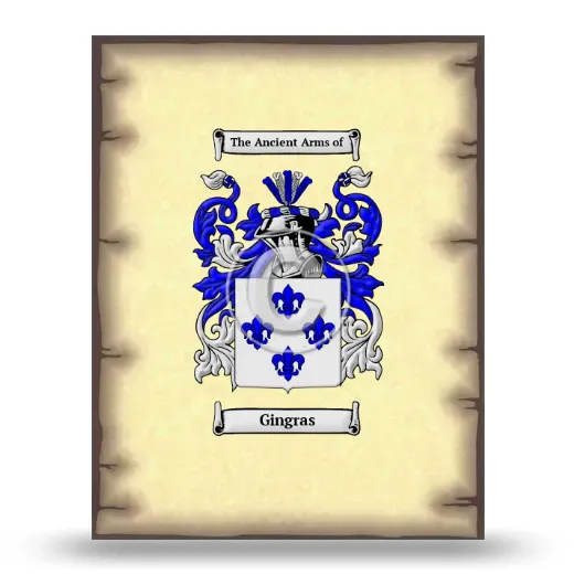 Gingras Coat of Arms Print