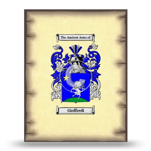 Gioffredi Coat of Arms Print