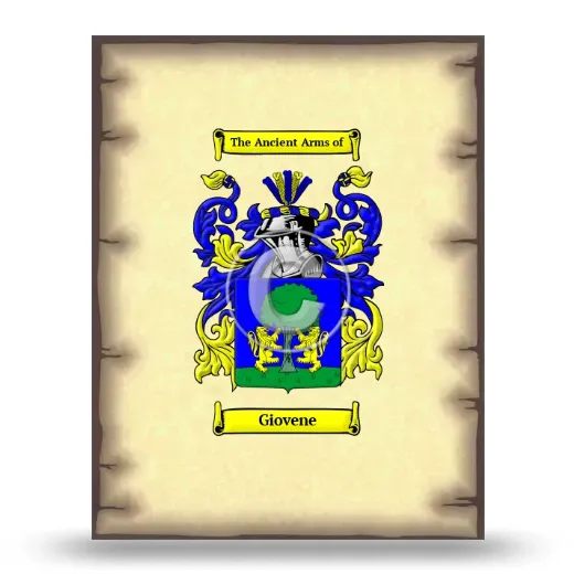 Giovene Coat of Arms Print