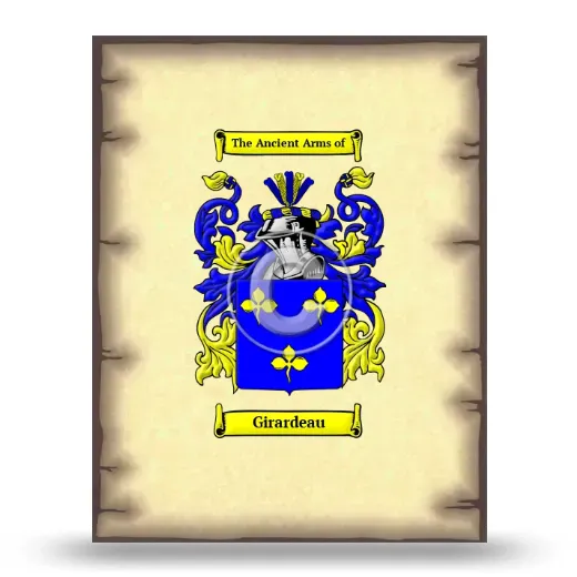 Girardeau Coat of Arms Print