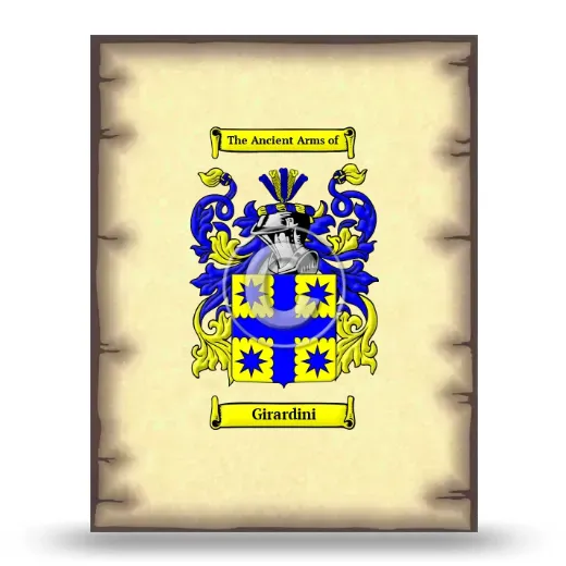 Girardini Coat of Arms Print