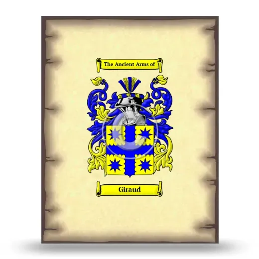Giraud Coat of Arms Print