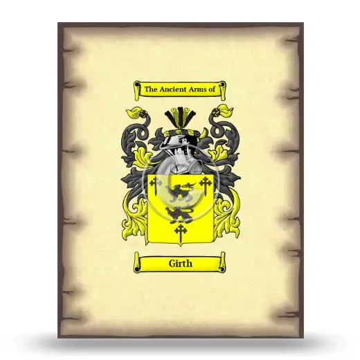 Girth Coat of Arms Print